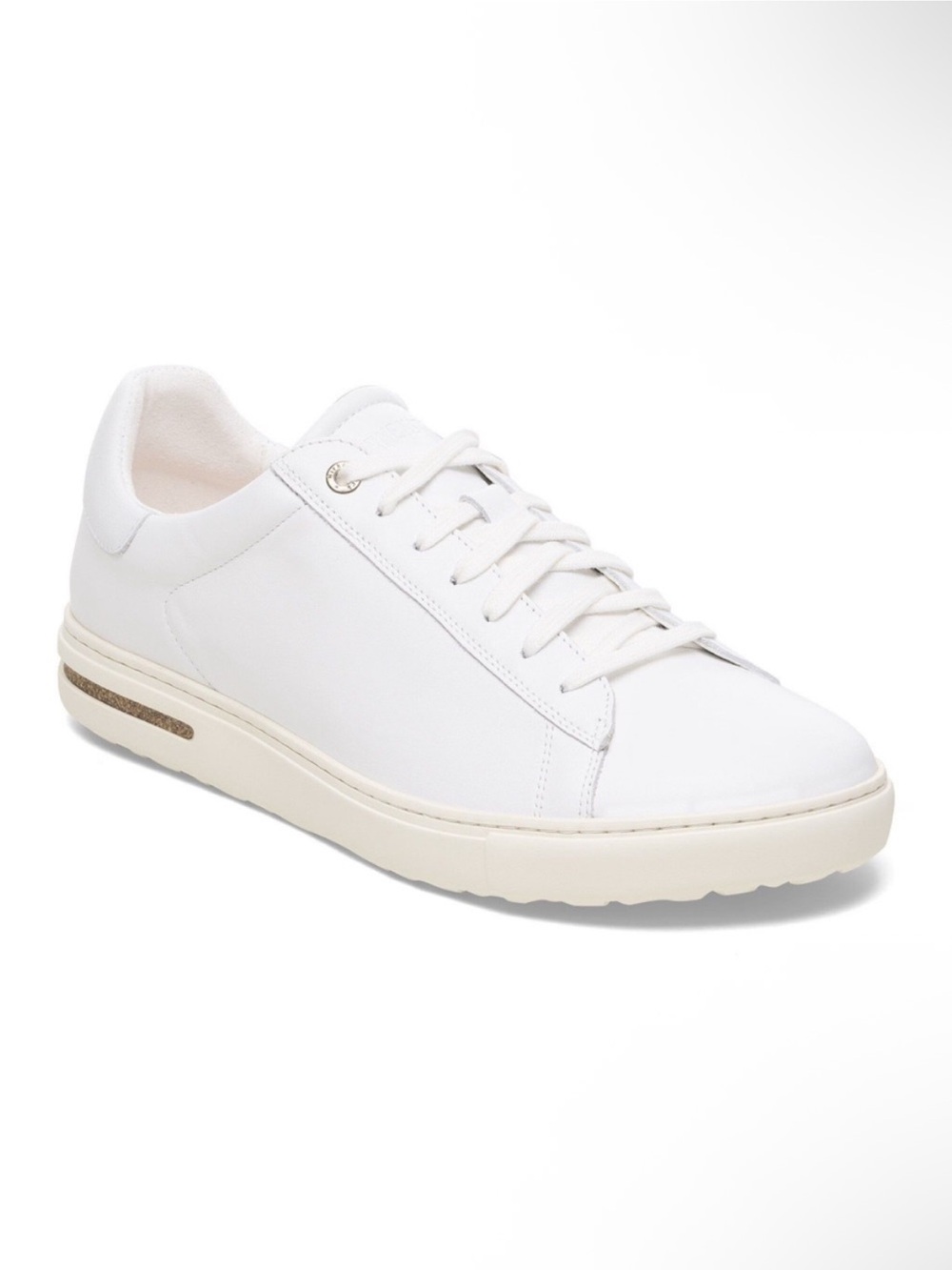 Birkenstock Women's White Leather Low-Top Sneaker Size 7/38 EU - Picture 4 of 5